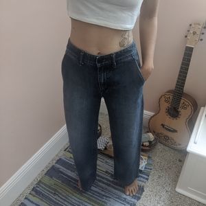 Madewell high-waisted wide leg trouser